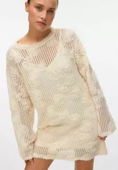 Коктейльное/вечернее платье VMATHENA KURZES Vero Moda, бежевый