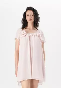 Коктейльное/вечернее платье VMCILLE SHORT FLOWER DRESS Vero Moda, светло-розовый
