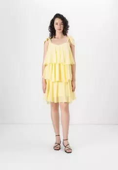 Коктейльное/вечернее платье VMFELICIA SHORT DRESS Vero Moda, желтый