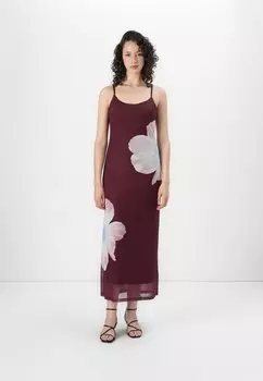 Коктейльное/вечернее платье VMLIA DRESS Vero Moda, бургундия