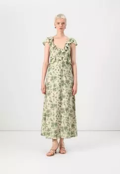 Коктейльное/вечернее платье VMPALMA ANCLE FRILL DRESS Vero Moda, кремовый