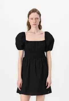 Коктейльное/вечернее платье VOILE MINI DRESS Tommy Jeans, черный