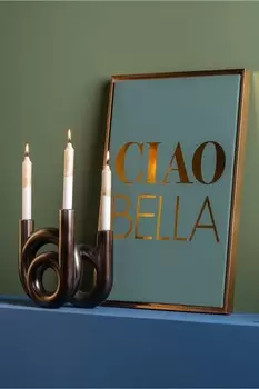 Кольца средние подсвечники Present Time, серый