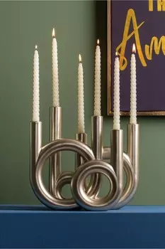 Кольца втачивают подсвечники Present Time, золотой