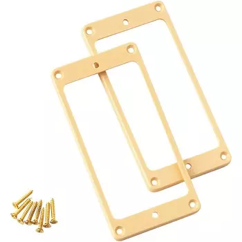 Кольца звукоснимателей PRS SE для хамбакера (2), прямые, (Trem Equipped), кремовые