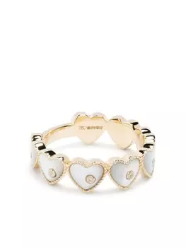 Кольцо Bague Double Coeur из желтого золота Yvonne Lon, золотой