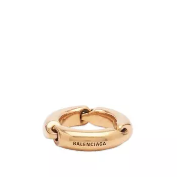 Кольцо Balenciaga Solid 2.0 Ring, цвет Antique Gold