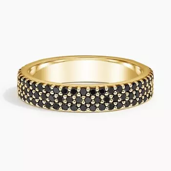 Кольцо Ballad Multi Row с черным бриллиантом Brilliant Earth