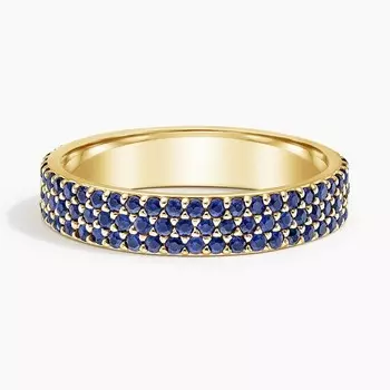 Кольцо Ballad с несколькими рядами сапфиров Brilliant Earth