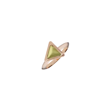 Кольцо Be the one jewel из розового золота с зеленым турмалином Avel Lenttan