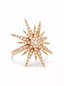 Кольцо Big Sun из розового золота с бриллиантами Djula, розовый