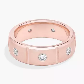 Кольцо Bold Diamond Eternity из 14-каратного розового золота (7 мм, 1/2 карата) Blue Nile