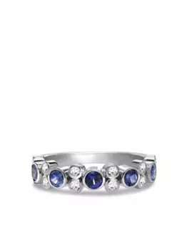 Кольцо Bubbles из белого золота с сапфирами и бриллиантами Pragnell, серебяный