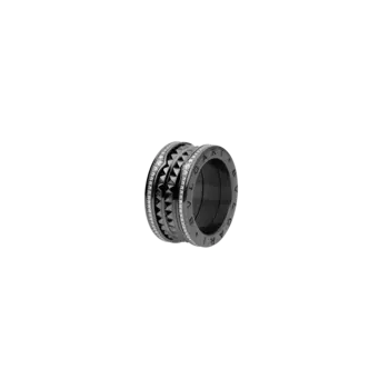 Кольцо Bulgari B.zero1 Rock с черной керамикой и бриллиантами