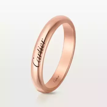 Кольцо Cartier C de Cartier Wedding, 3 мм, розовое золото