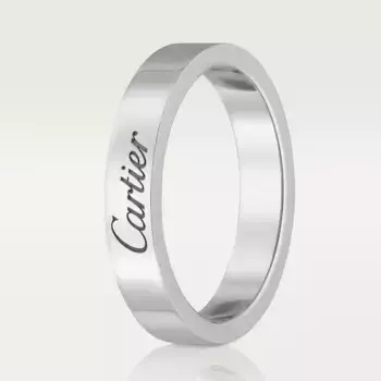 Кольцо Cartier C de Cartier Wedding Flat, 3 мм, платина