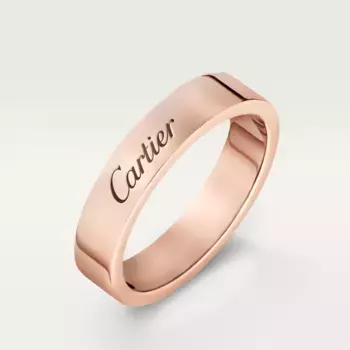 Кольцо Cartier C de Cartier Wedding Flat, 4 мм, розовое золото