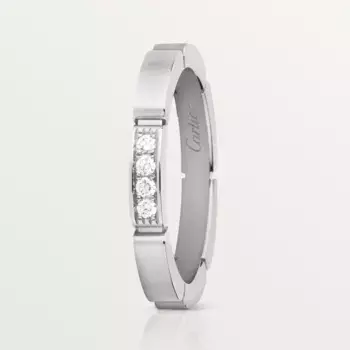 Кольцо Cartier Maillon Panthere Wedding, белое золото/бриллианты
