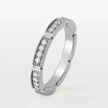 Кольцо Cartier Maillon Panthere Wedding, белое золото/бриллианты