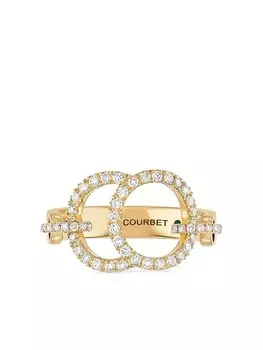 Кольцо Celeste из переработанного желтого золота с бриллиантами Courbet, золотой