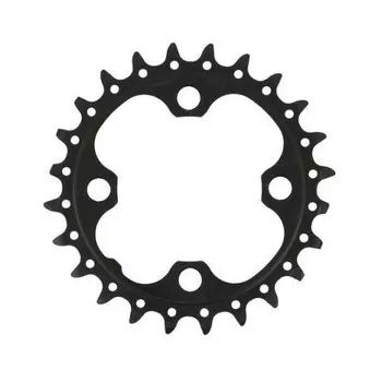 Кольцо цепи Shimano Deore 10V 24T Y1NA24000 M615 черный, черный / черный / черный