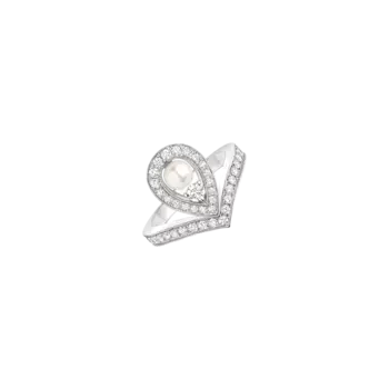 Кольцо Chaumet Josephine aigrtte из белого золота с жемчугом и бриллиантами