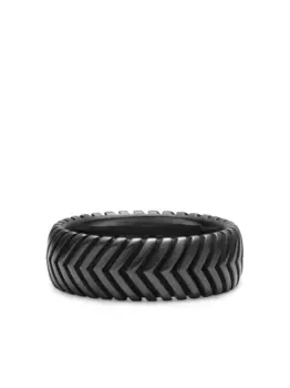 Кольцо Chevron Band David Yurman, черный