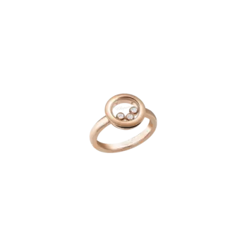 Кольцо Chopard Happy diamonds icons из розового золота с бриллиантами