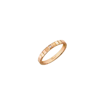 Кольцо Chopard Ice Cube pure из розового золота с бриллиантами