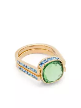 Кольцо Chroma Twist Swarovski, золотой