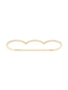 Кольцо Cloud из желтого золота с бриллиантами ALINKA, золотой