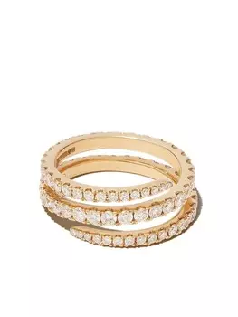 Кольцо Coil из желтого золота с бриллиантами Anita Ko, золотой