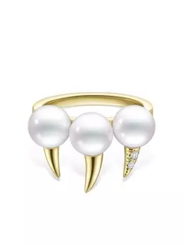 Кольцо Collection Line Danger Fang из желтого золота с жемчугом TASAKI, золотой