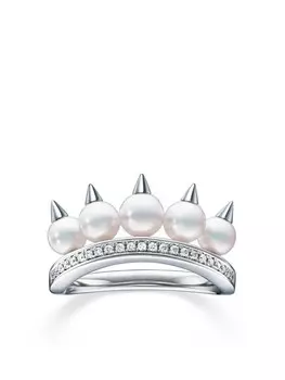 Кольцо Collection Line Danger из белого золота с бриллиантами TASAKI, серебряный