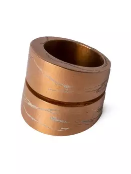 Кольцо Crevice с эффектом потертости Parts of Four, оранжевый