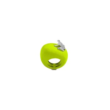 Кольцо Dada Arrigoni Happy frog желтое с белым золотом и бриллиантами