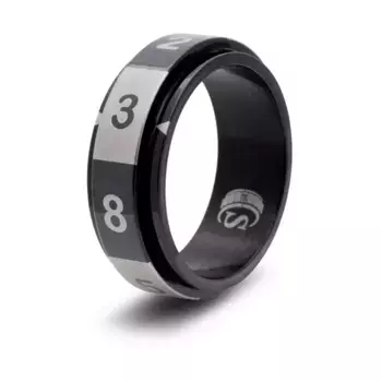 Кольцо для игральных костей - черное, размер 9 (d8), Dice Rings - d8