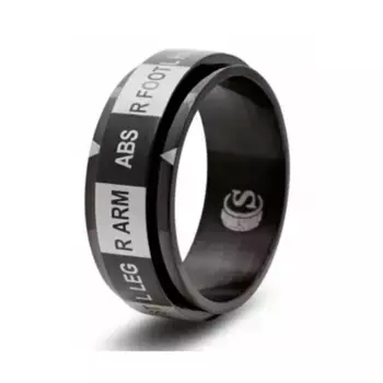 Кольцо для игральных костей — черное, размер 11 (место попадания), Dice Rings - Hit Location