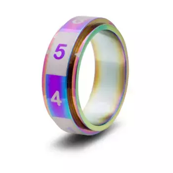 Кольцо для игральных костей - Радуга, размер 14 (d8), Dice Rings - d8