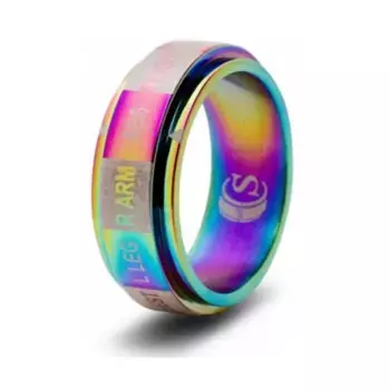 Кольцо для игральных костей — Радуга, размер 14 (место попадания), Dice Rings - Hit Location