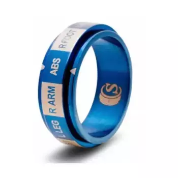 Кольцо для игральных костей — синее, размер 11 (место попадания), Dice Rings - Hit Location