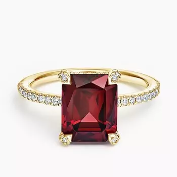 Кольцо для коктейля с гранатом и бриллиантами Festivity Brilliant Earth
