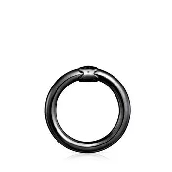 Кольцо для подвесок Tous Hold Medium, темное серебро