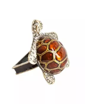 Кольцо для салфеток «Черепаха», набор из 4 шт Saro Lifestyle, коричневый