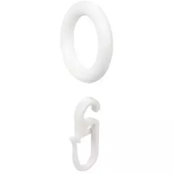 Кольцо для штор Liedeco, (8 шт.), белый
