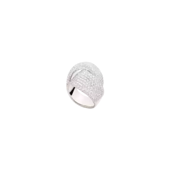 Кольцо embrace из 18-каратного белого золота с бриллиантами Vhernier