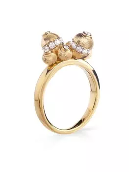 Кольцо Empire из желтого золота с бриллиантами Officina Bernardi, золотой