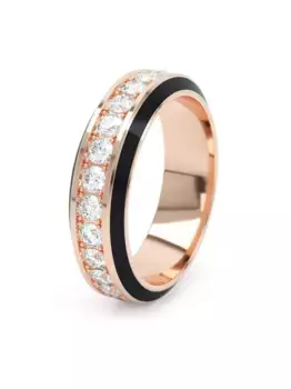 Кольцо Eternity из розового золота с бриллиантами LOEV, розовый