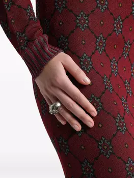 Кольцо ETRO с кристаллами, серебряный