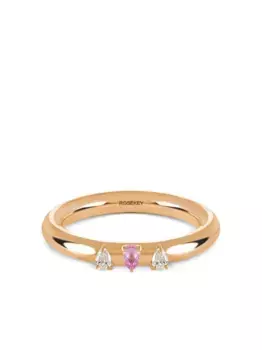 Кольцо Fairy из желтого золота с бриллиантами и сапфиром ROSEKEY, золотой